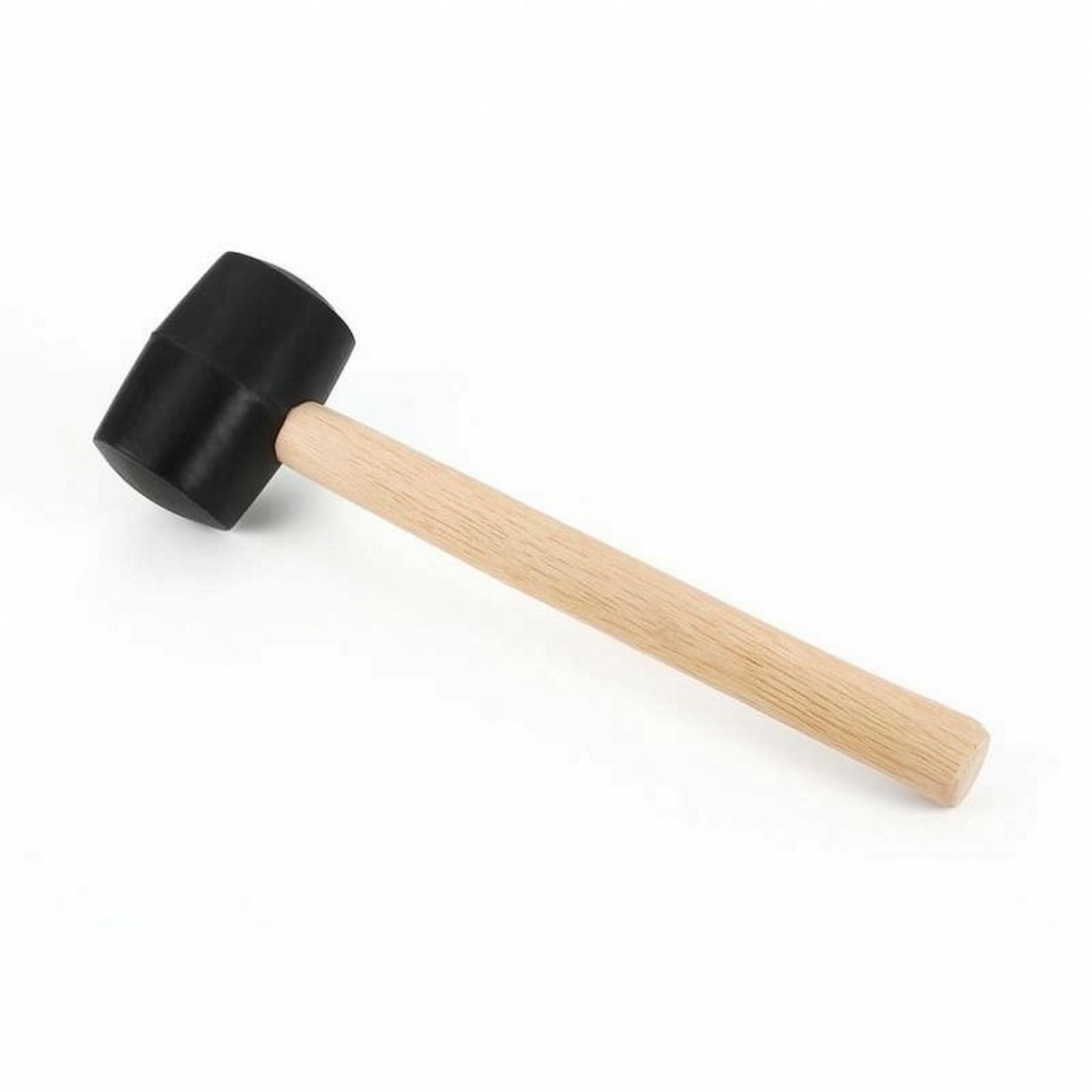 Workshop Tools Hammer - Wooden Mallet Rubber Head Striking Tool