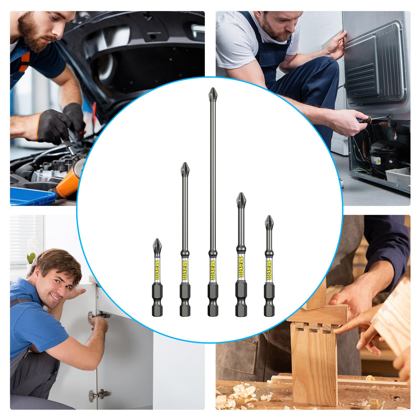 Drill Screwdriver Bit Set 5-Pi - Tools Set Workshop 评论和价格