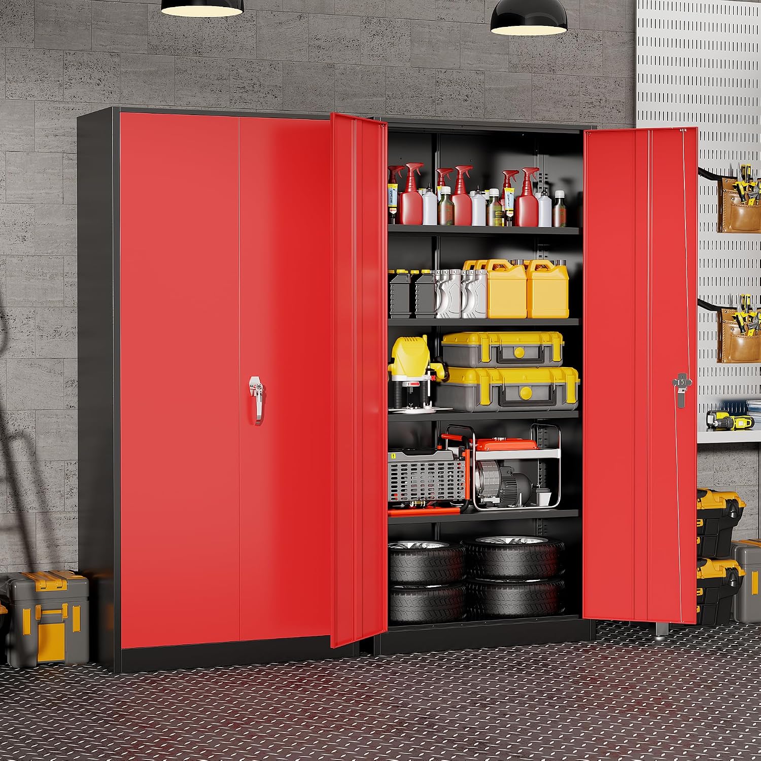 Heavy Duty Metal Garage Storag - Tools For Home Workshop 评论和价格