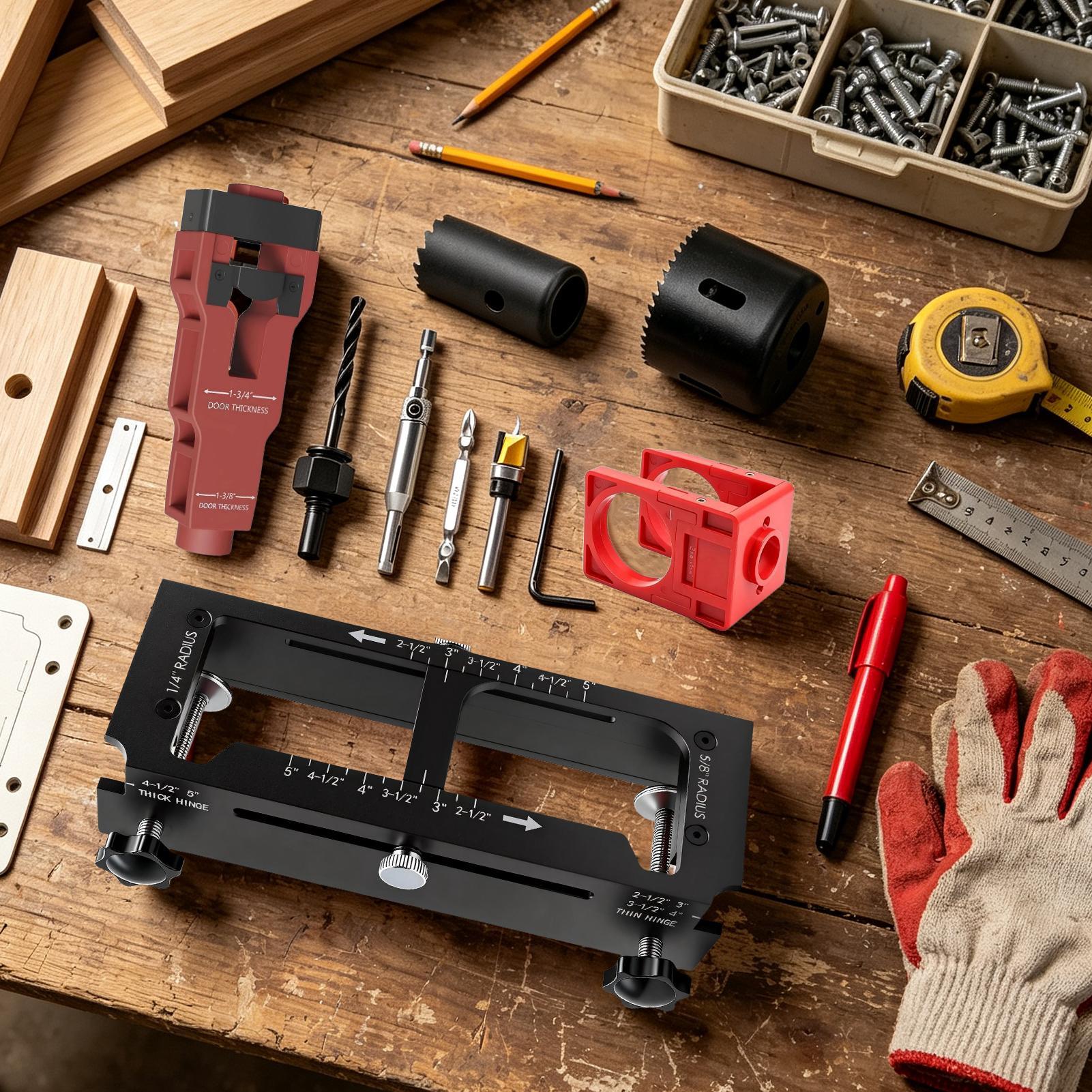 Door Hinge Template Precise Ad - Tools For Home Workshop 评论和价格