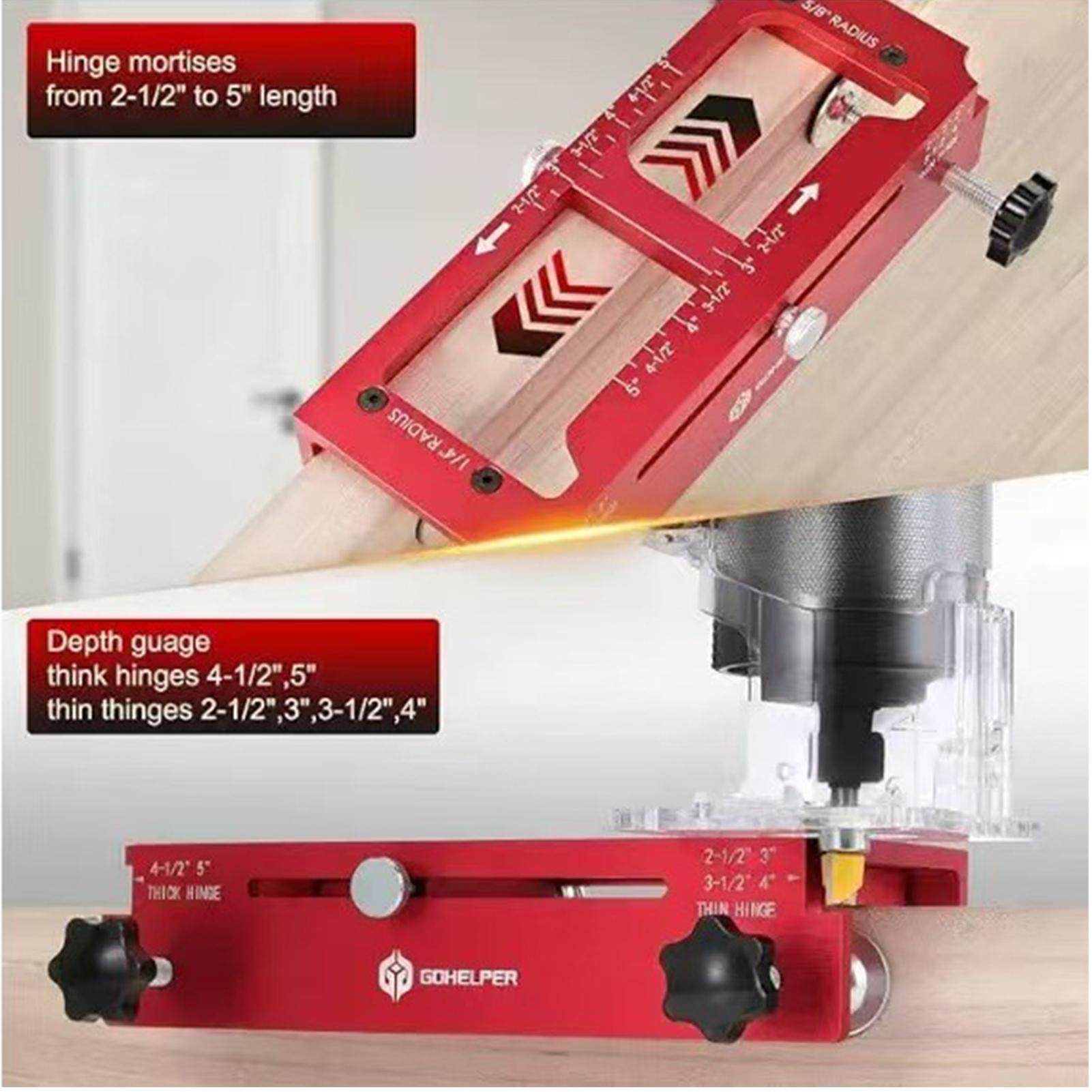 Door Hinge Template Precise Ad - Tools For Home Workshop 评论和价格