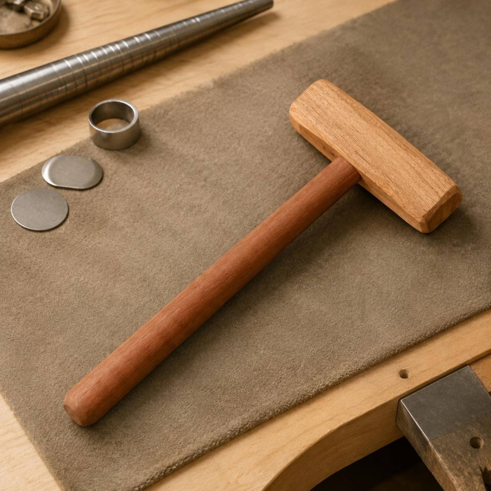 Wooden Shaping Hammer Cylindri - Workshop Tools Hammer 评论和价格