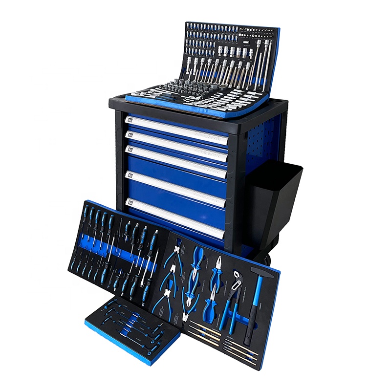 225 Pcs Movable Tool Cabinet 7 - Hand Tools In Workshop 评论和价格