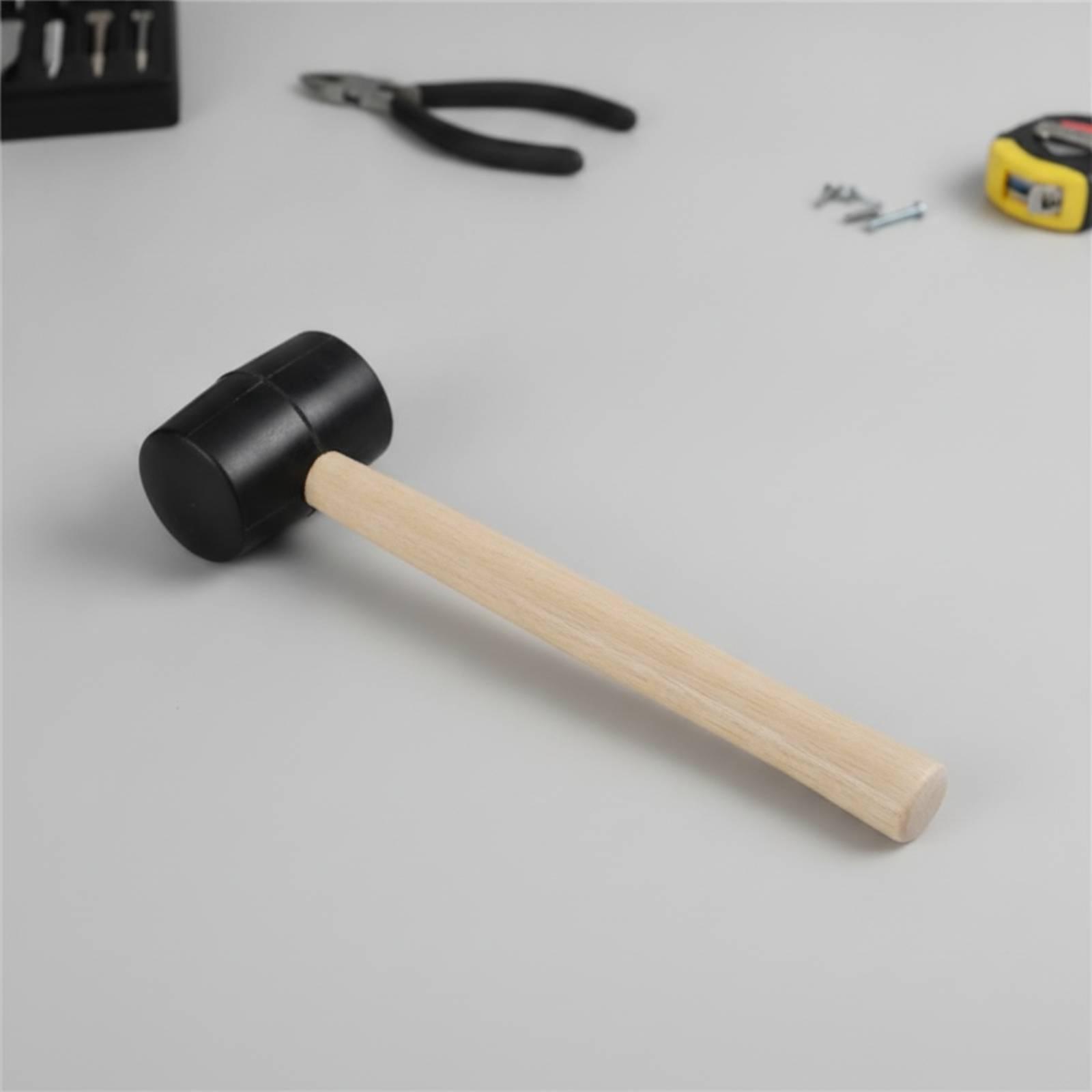 Wooden Mallet Rubber Head Stri - Workshop Tools Hammer 评论和价格