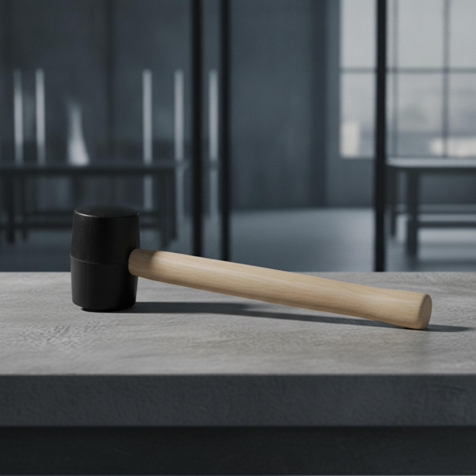 Wooden Mallet Rubber Head Stri - Workshop Tools Hammer 评论和价格