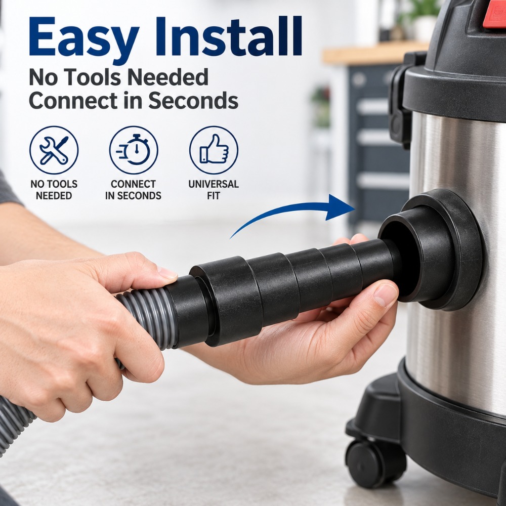 Vacuum Cleaner Hose Adapter Se - Tools Set Workshop 评论和价格