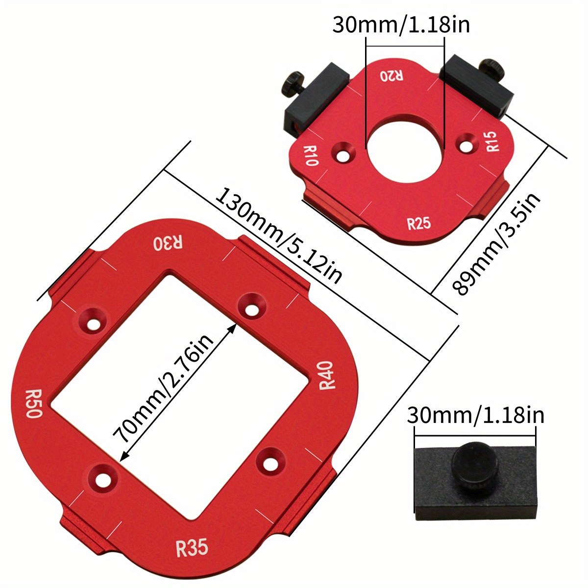 Aluminum round Corner Radius T - Dowel Jig Kit 评论和价格