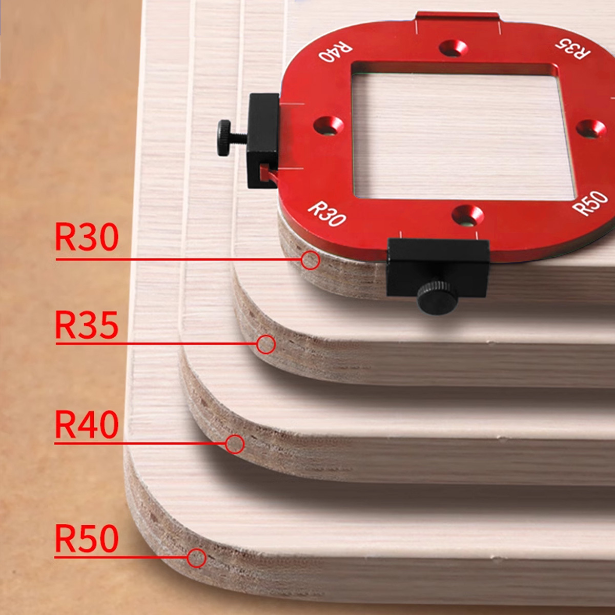 Aluminum round Corner Radius T - Dowel Jig Kit 评论和价格