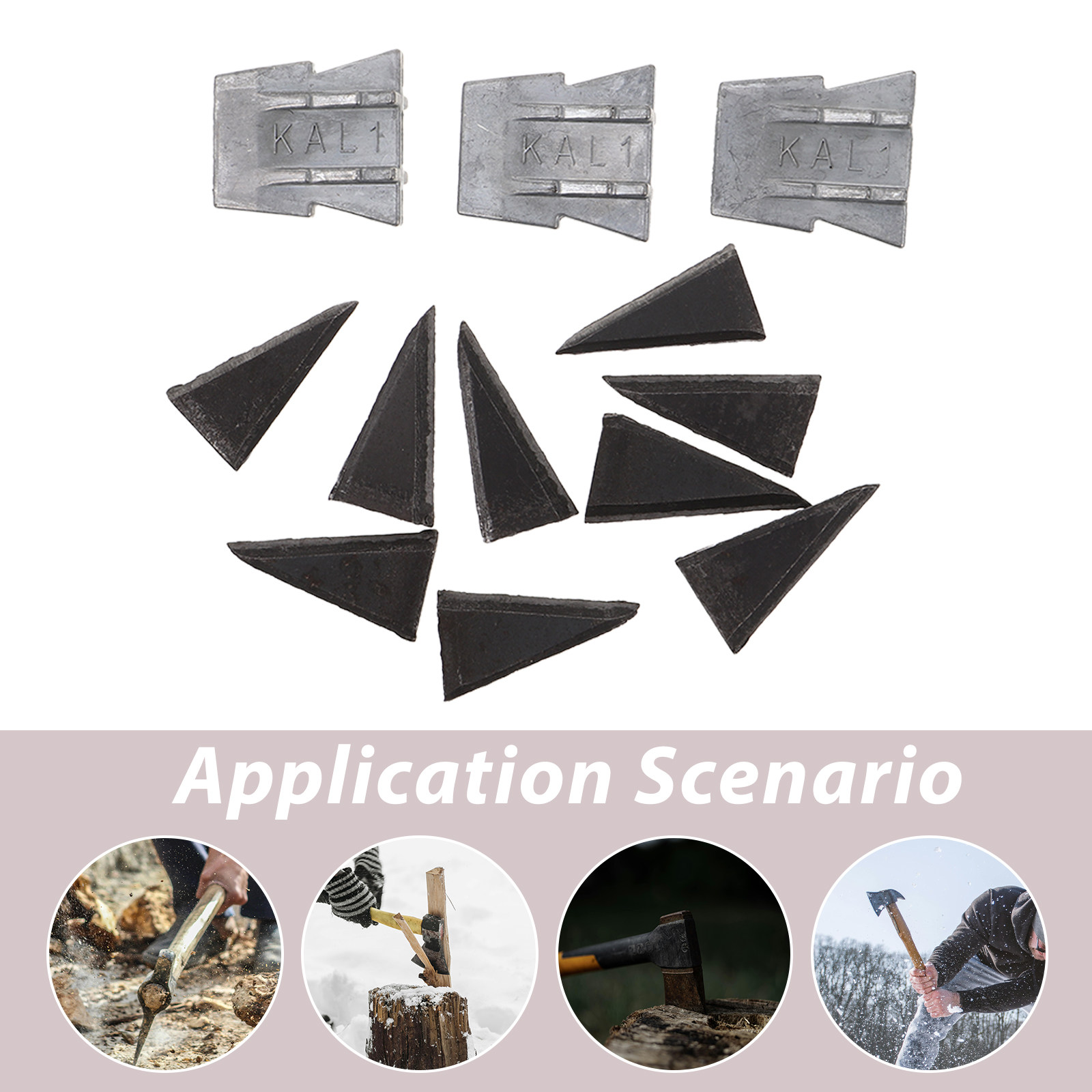 12Pcs Axe Handle Wedges Metal  - Workshop Tools And Safety 评论和价格