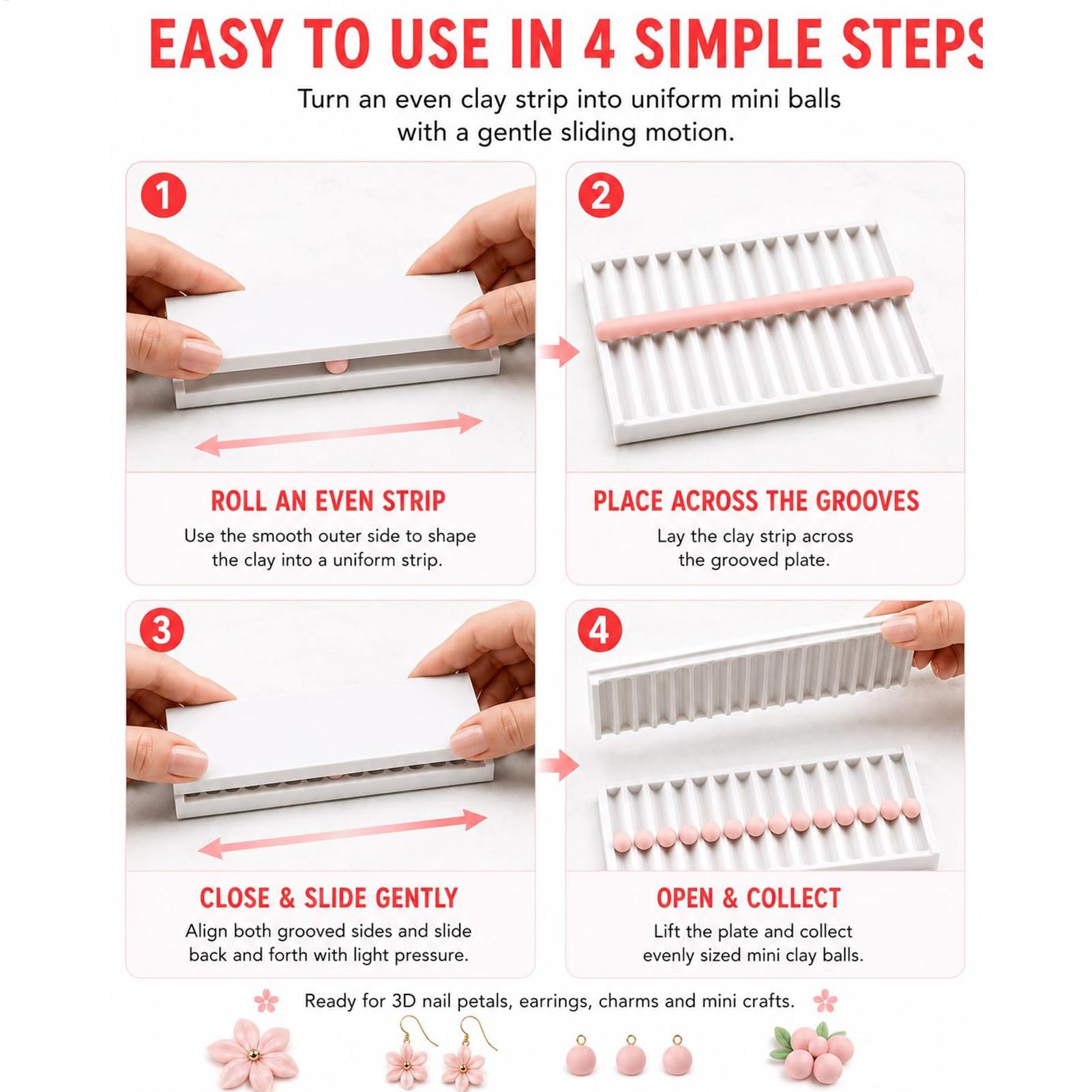 3D Printed Clay Ball Maker 2mm - Tools For Home Workshop 评论和价格