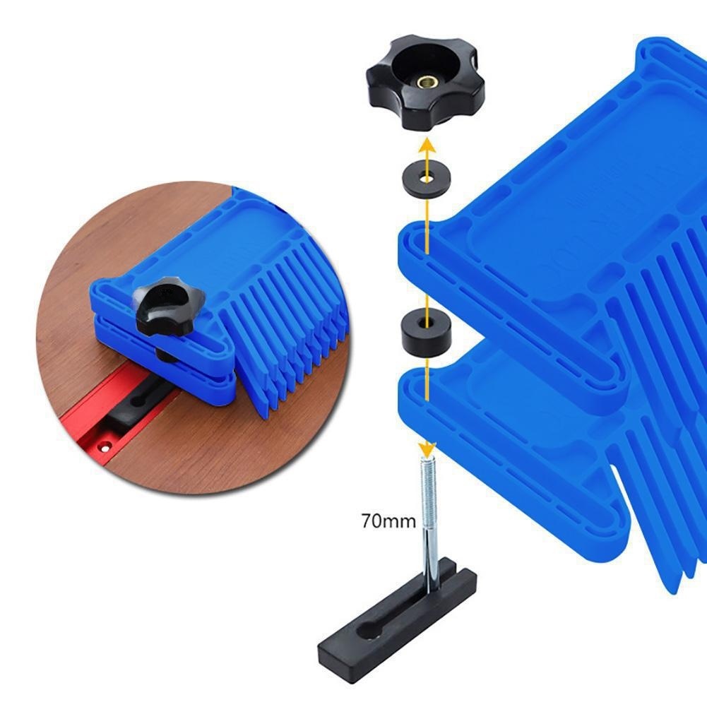 Blue ABS Plastic Feather Board - Workshop Tools And Safety 评论和价格